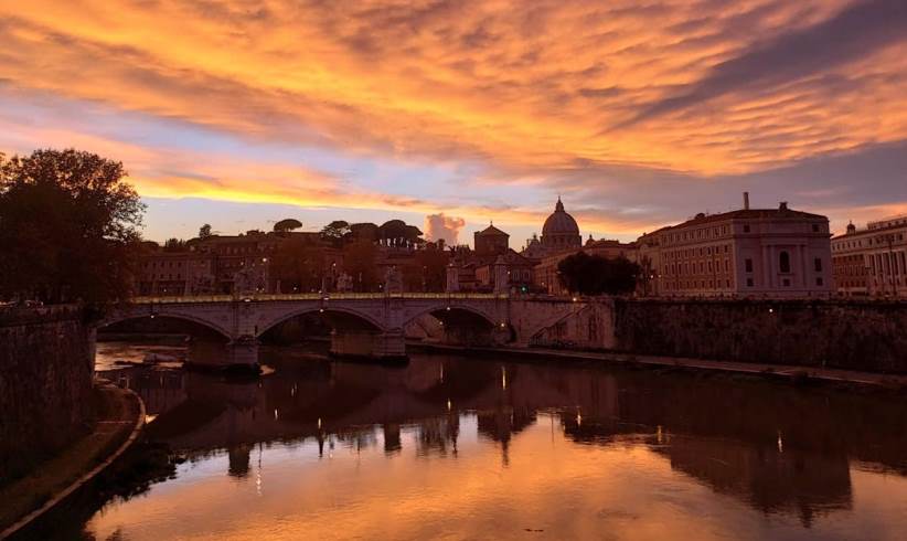 sunset rome